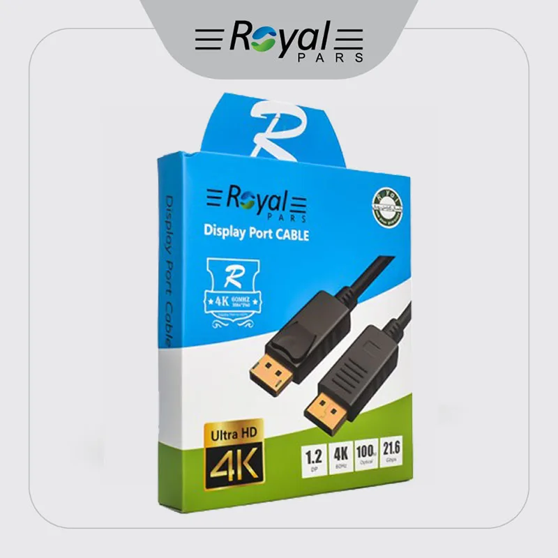 کابل Display Port رویال مدل UltraHD 4K طول 3 متر