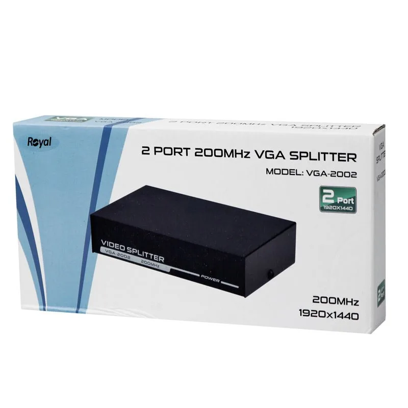 اسپلیتر 2 پورت VGA رویال مدل VGA-2002