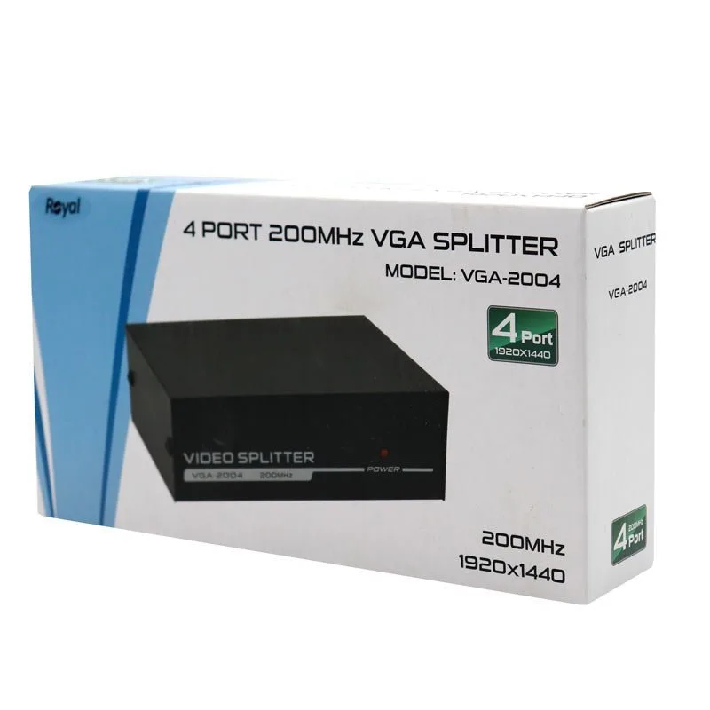 اسپلیتر 4 پورت VGA رویال مدل VGA-2004