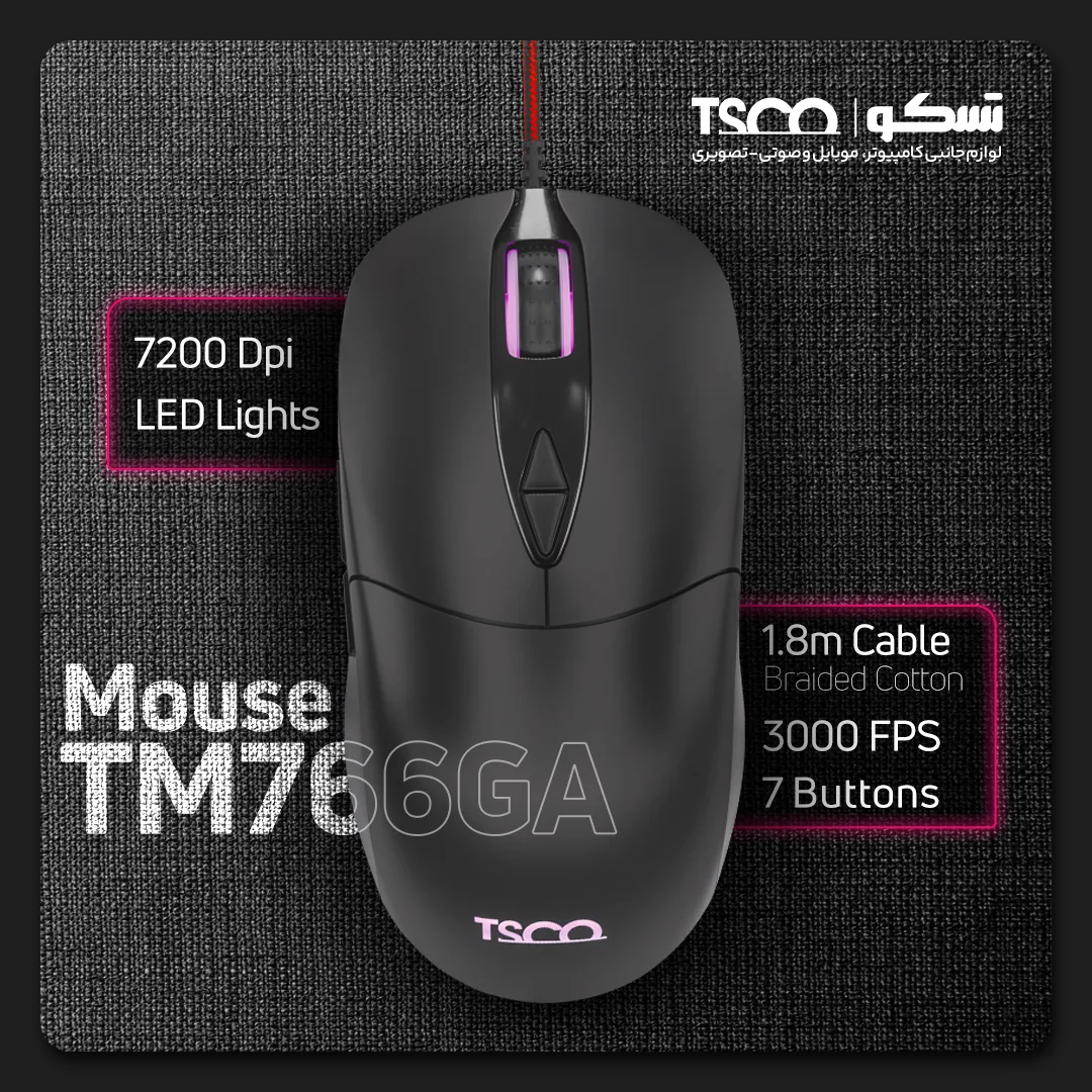 ماوس گیمینگ تسکو مدل TM 766GA