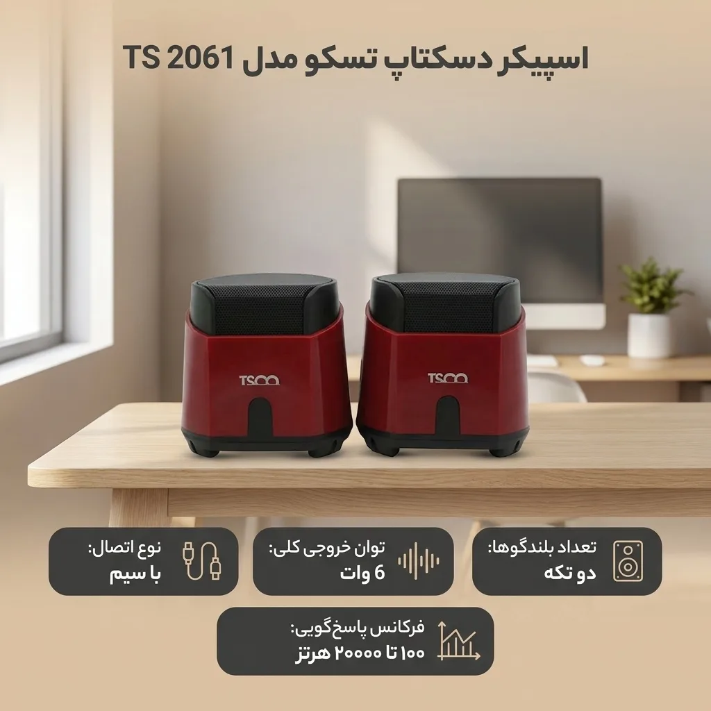 اسپیکر دسکتاپ تسکو مدل TS 2061