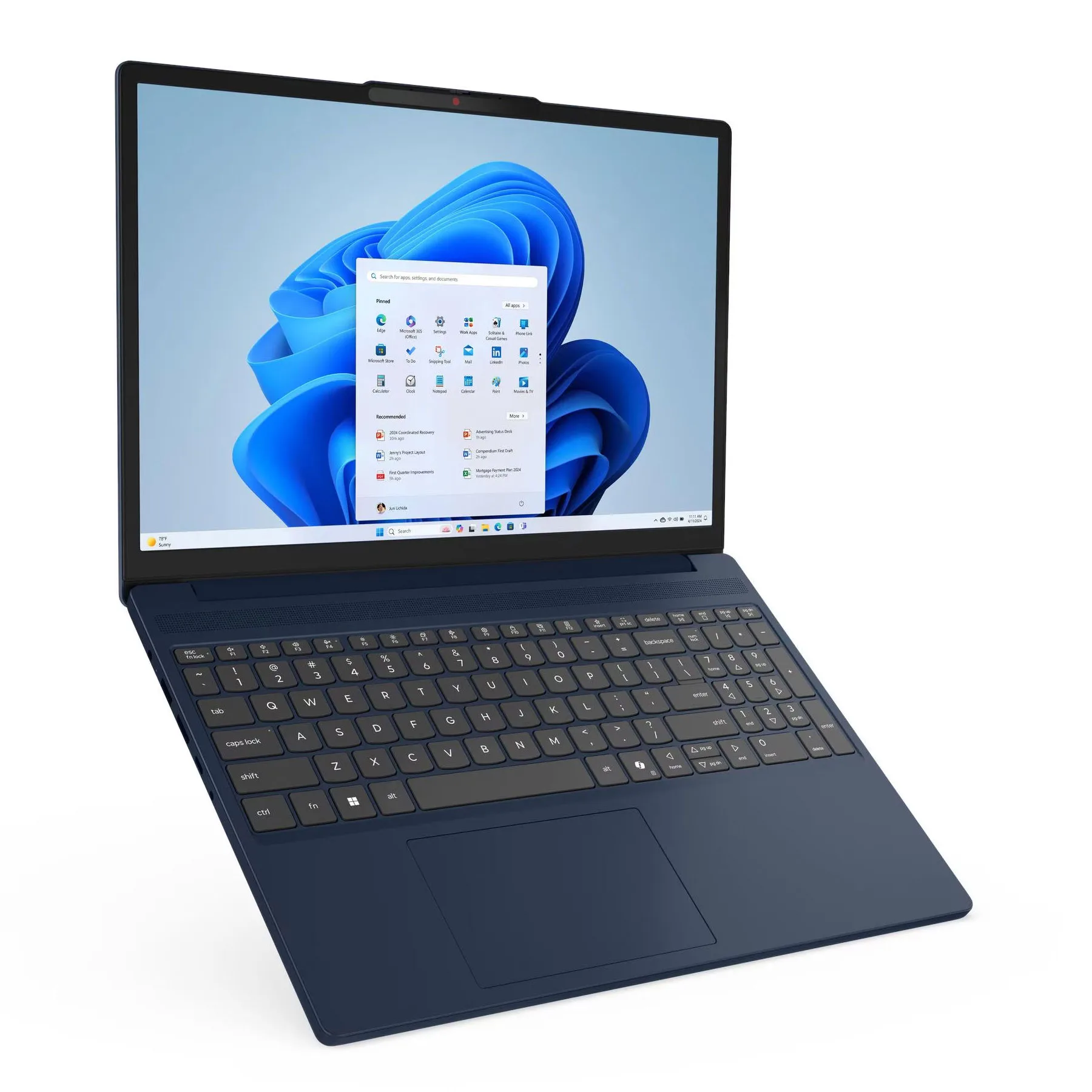 لپ تاپ 15.3 اینچی لنوو مدل IdeaPad Slim 3 15IRU10-Core 3 100U-8GB DDR5 4800MHz-512GB SSD-IPS-Backlit