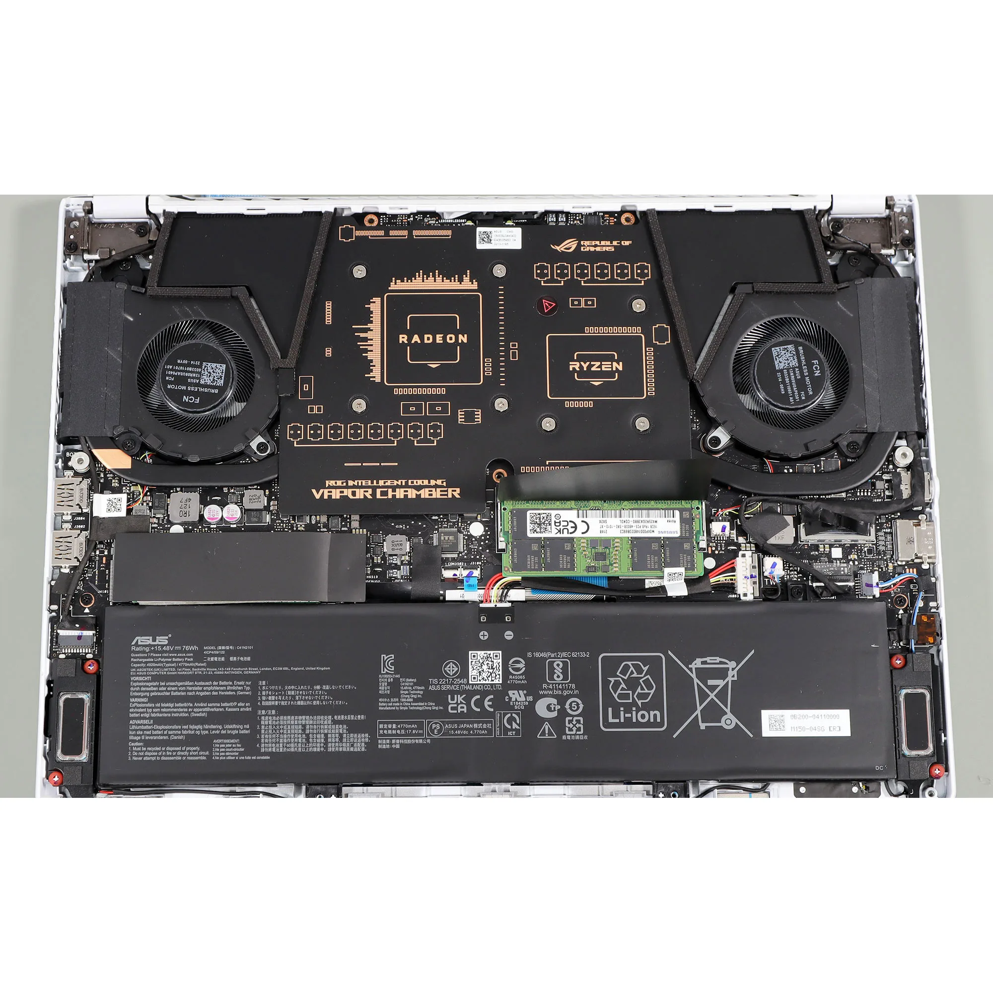 لپ تاپ 14 اینچی ایسوس مدل ROG Zephyrus G14 GA402XZ-CS94-R9 7940HS-RTX4080 12GB-16GB DDR5 4800MHz-1TB SSD-QHD 165Hz-W