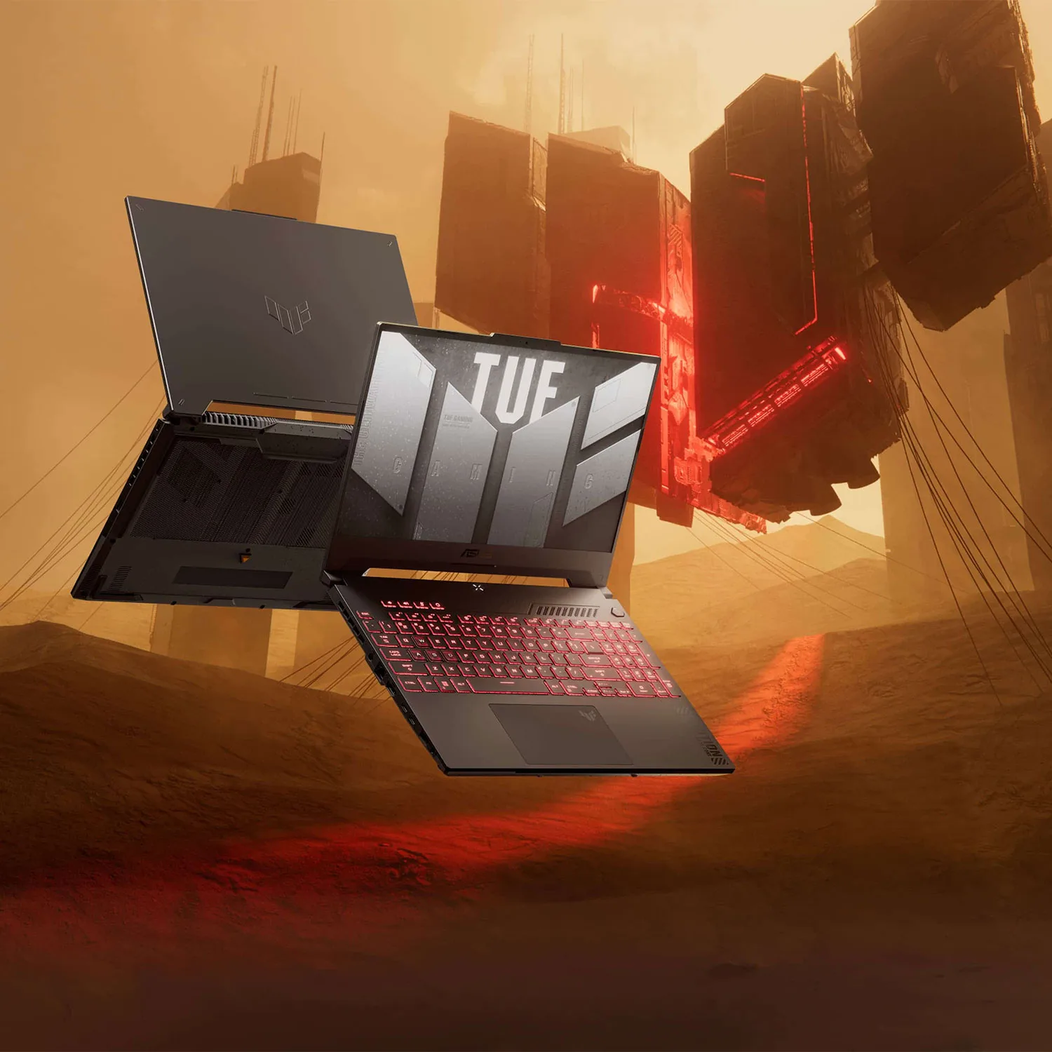لپ تاپ 15.6 اینچ ایسوس مدل TUF Gaming A15 (2024) FA507UI-LP034W-R9 8945HS-32GB DDR5 5600MHz-1TB SSD-RTX4070 8GB-FHD 144Hz-W - کاستوم شده