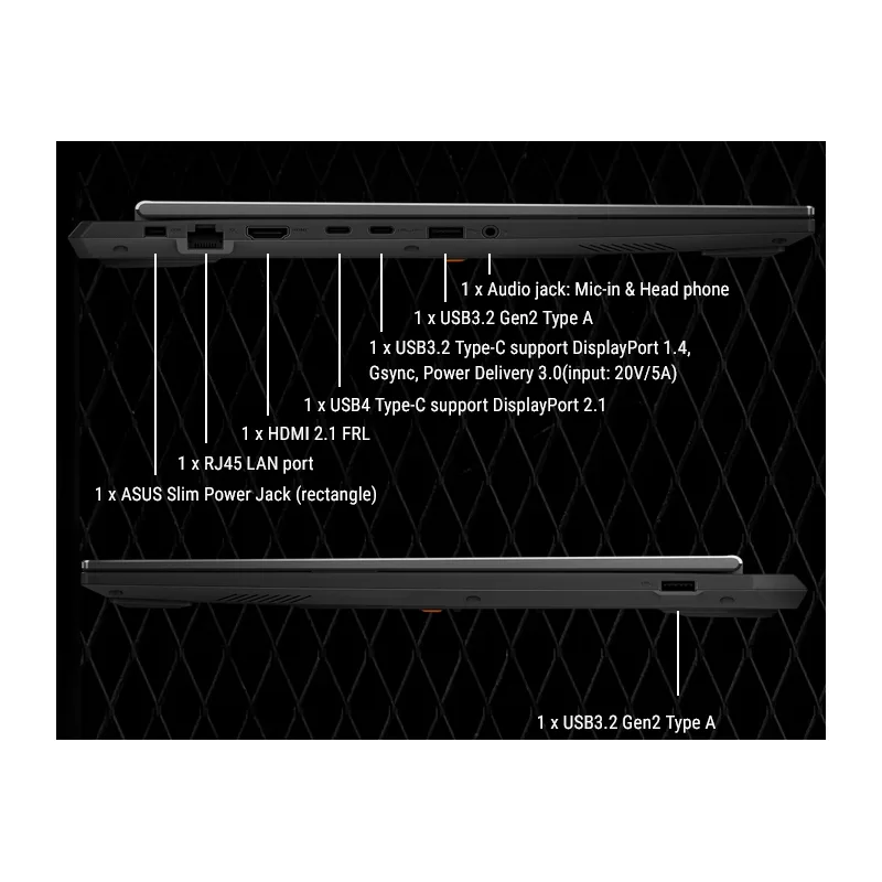 لپ تاپ 16 اینچی ایسوس مدل TUF Gaming A16 FA608UP-A16.R95070-R9 270-RTX5070 8GB-32GB DDR5-1TB SSD-WUXGA 165Hz-W