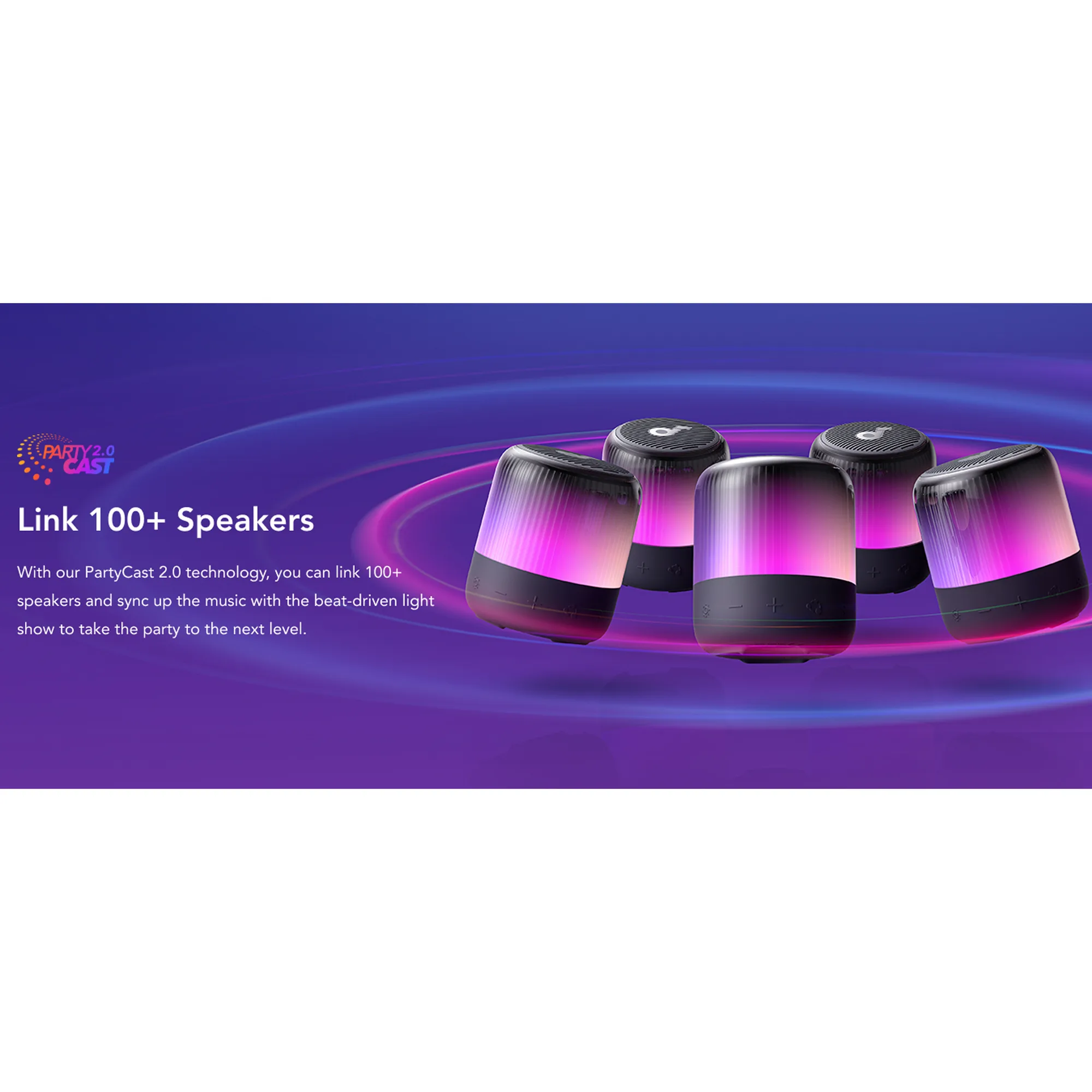 اسپیکر بلوتوثی قابل حمل انکر مدل Glow Mini A3136011
