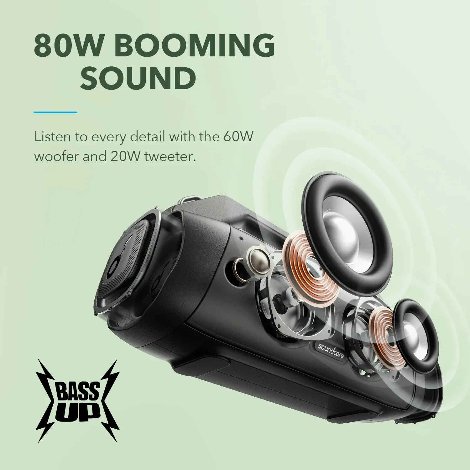 اسپیکر بلوتوثی قابل حمل انکر مدل Motion Boom Plus