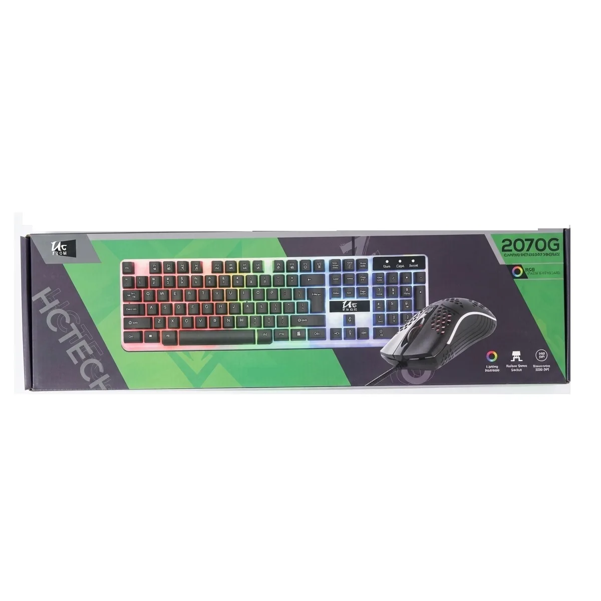 کیبورد و ماوس گیمینگ یوسیتک مدل 2070G