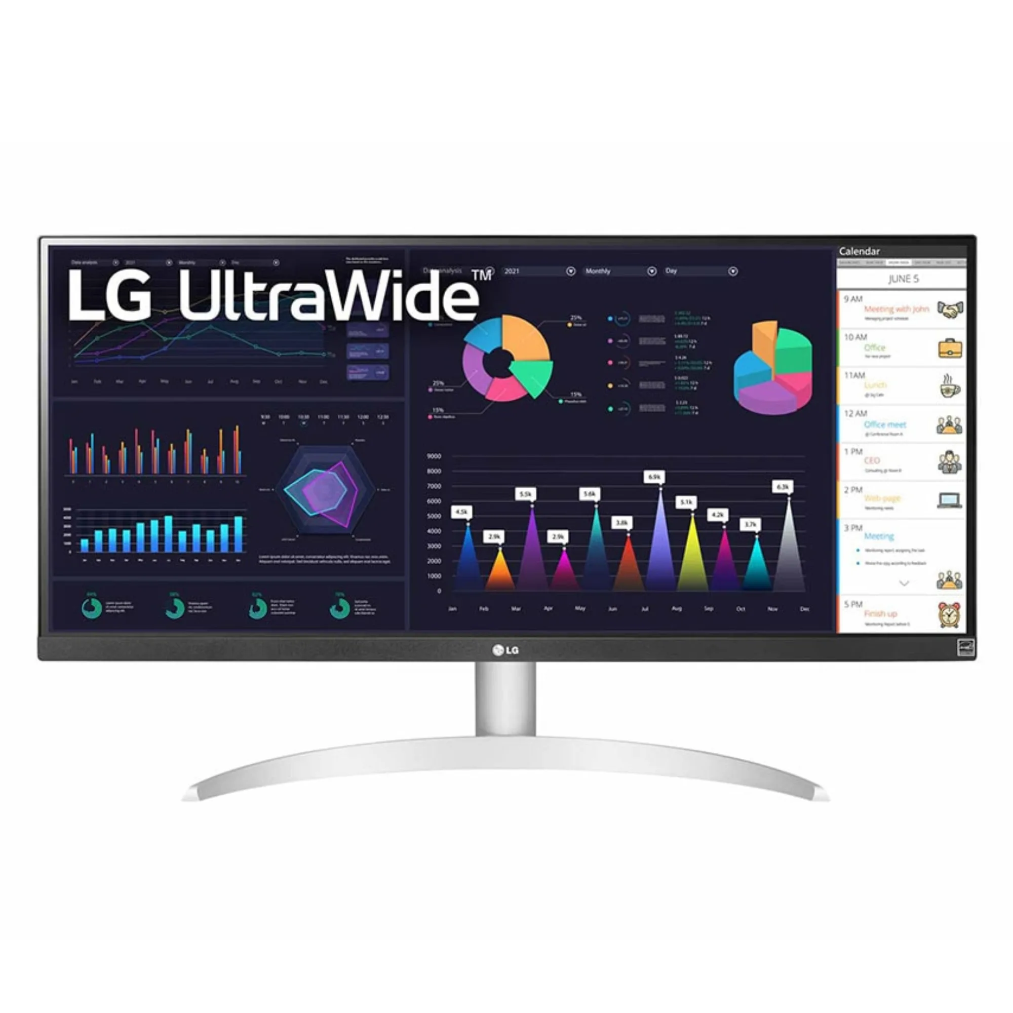 مانیتور 29 اینچ ال جی مدل 29WQ600 با وضوح Full HD پنل IPS و نرخ به روزرسانی 100 هرتز