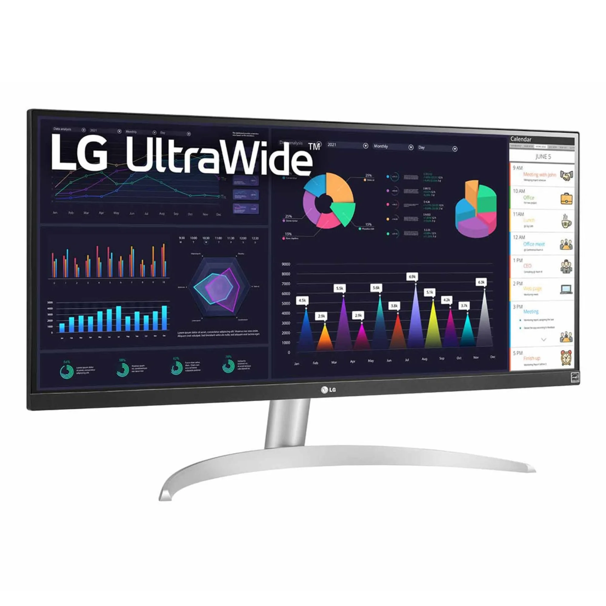 مانیتور 29 اینچ ال جی مدل 29WQ600 با وضوح Full HD پنل IPS و نرخ به روزرسانی 100 هرتز