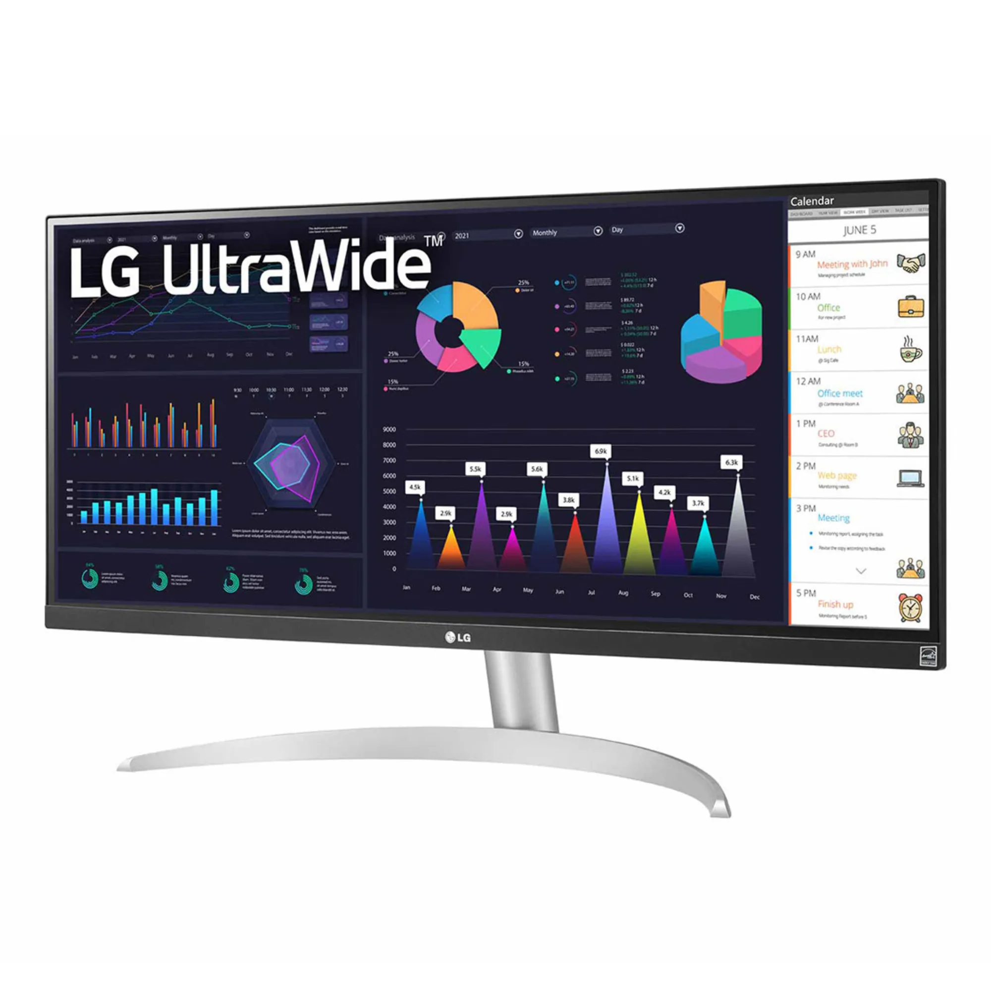 مانیتور 29 اینچ ال جی مدل 29WQ600 با وضوح Full HD پنل IPS و نرخ به روزرسانی 100 هرتز
