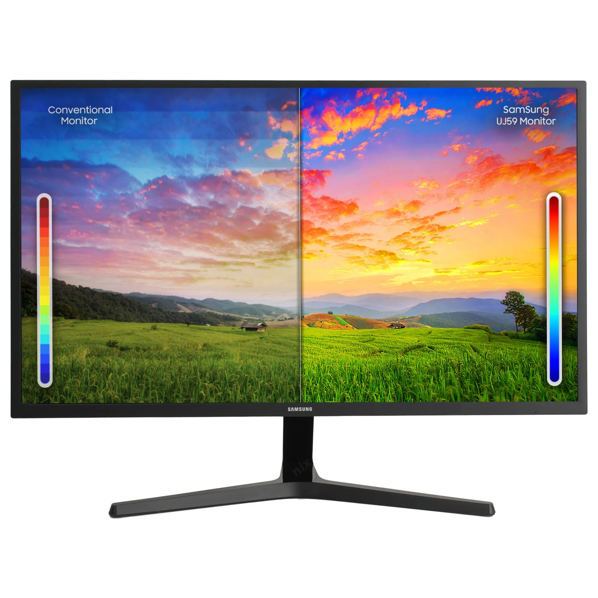 مانیتور سامسونگ مدل U32J590-4K سایز 32 اینچ