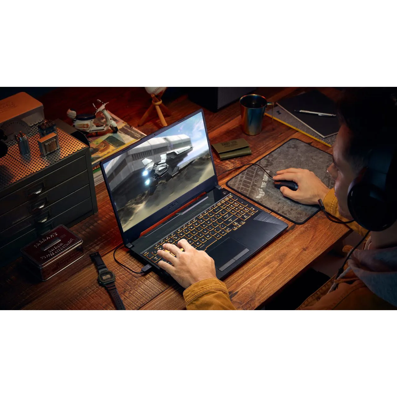 لپ تاپ 15.6 اینچی ایسوس مدل TUF Gaming A15 FA506NCG-R7 7445HS-RTX3050 4GB-16GB DDR5 5600MHz-512GB SSD-FHD 144Hz-W