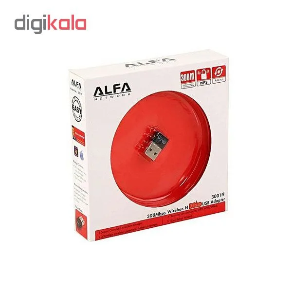 کارت شبکه USB بی‌ سیم آلفا مدل 3001N