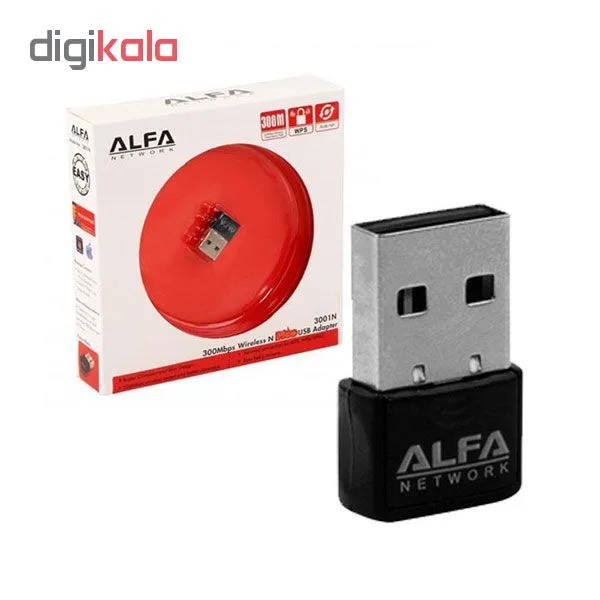 کارت شبکه USB بی‌ سیم آلفا مدل 3001N