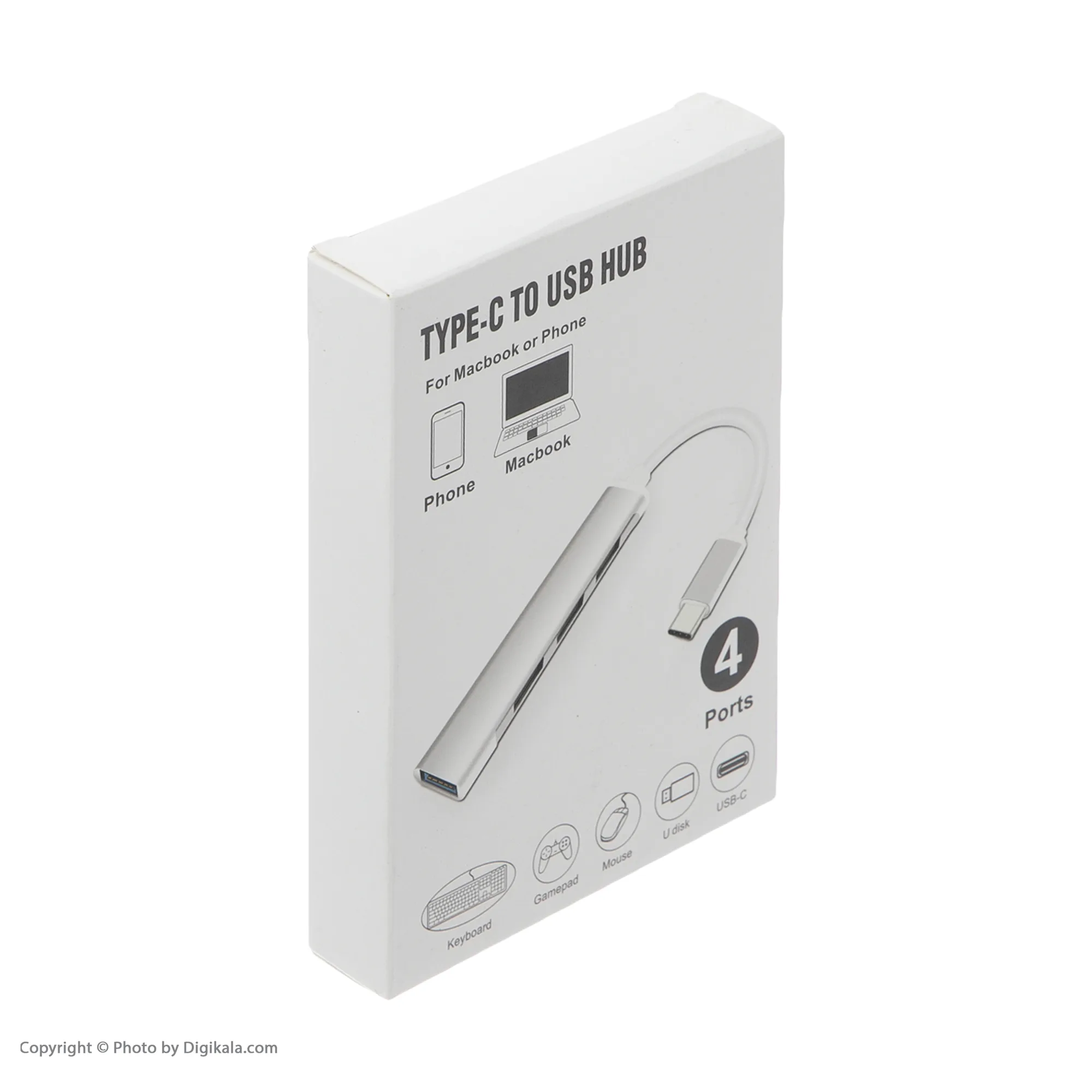 هاب USB-C چهار پورت مدل C-809