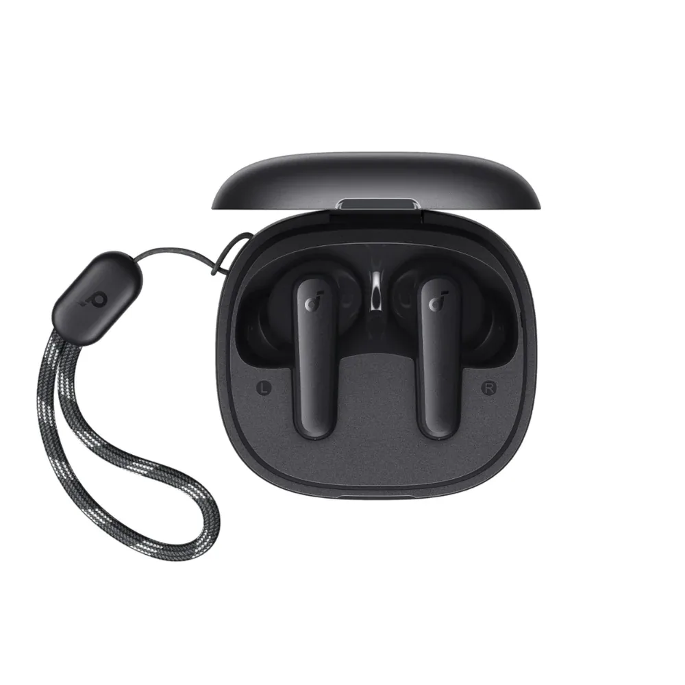 هدفون بلوتوثی انکر مدل SoundCore R50i A3949 بدون قابلیت نویز کنسلینگ، درگاه شارژ USB Type-C، دارای فناوری AI-Enhanced Calls برای کاهش نویز و بهبود مکالمات، مقاوم در برابر رطوبت و عرق