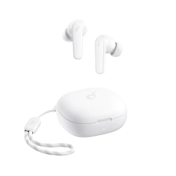هدفون بلوتوثی انکر مدل SoundCore R50i A3949 بدون قابلیت نویز کنسلینگ، درگاه شارژ USB Type-C، دارای فناوری AI-Enhanced Calls برای کاهش نویز و بهبود مکالمات، مقاوم در برابر رطوبت و عرق