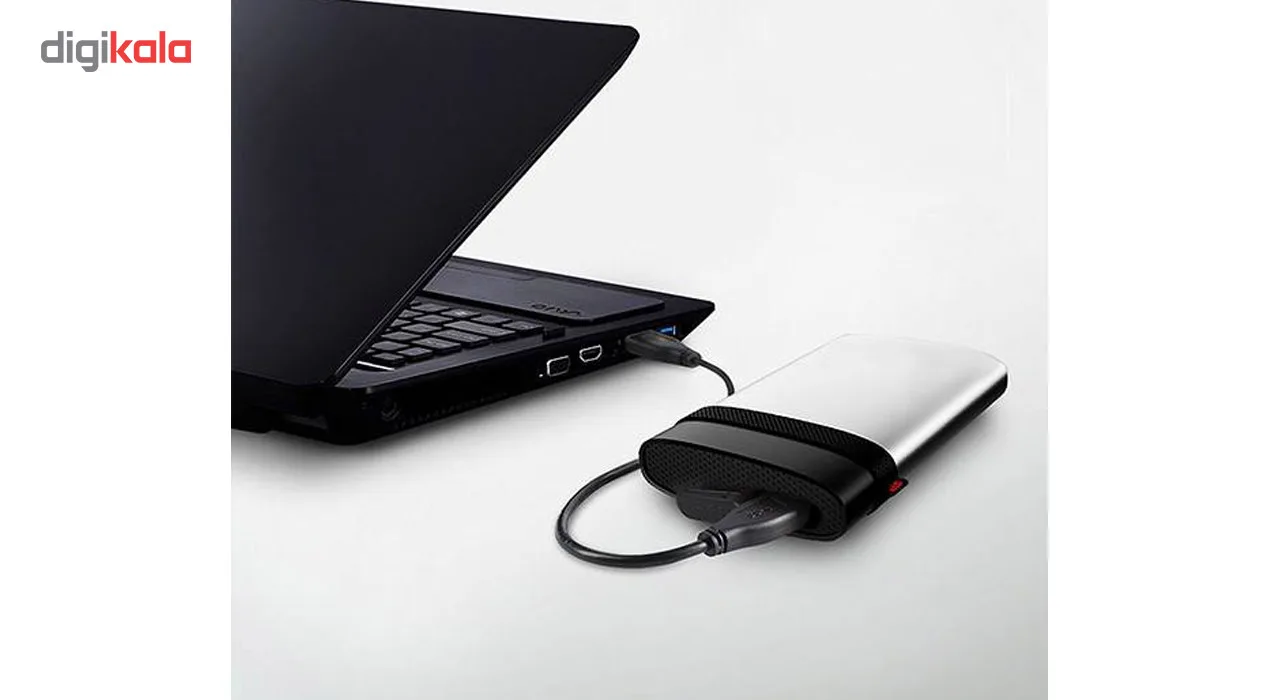 هارد اکسترنال سیلیکون پاور مدل Armor A85 ظرفیت دو ترابایت دارای رابط USB Type-A 3.2