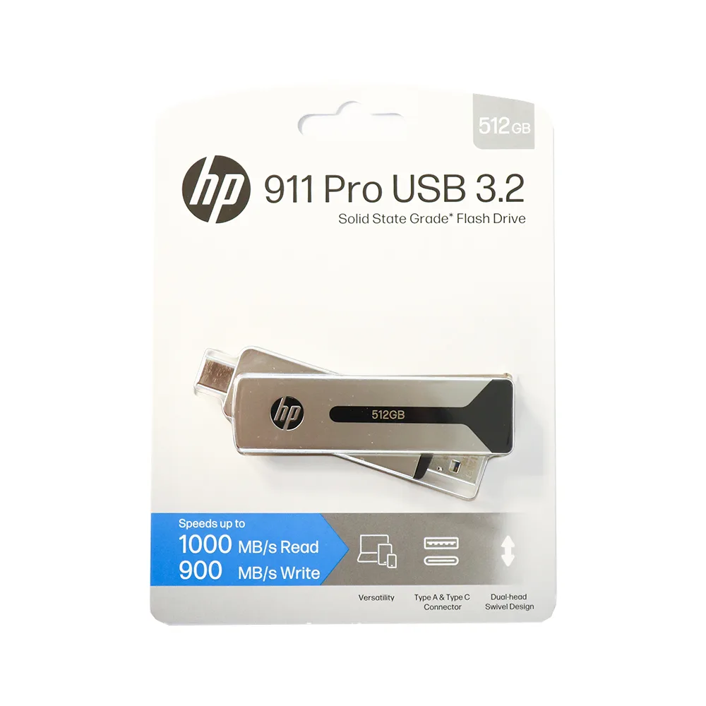 اس اس دی اکسترنال اچ‌ پی مدل 911PRO ظرفیت 512 گیگابایت رابط USB 3.2 Gen2