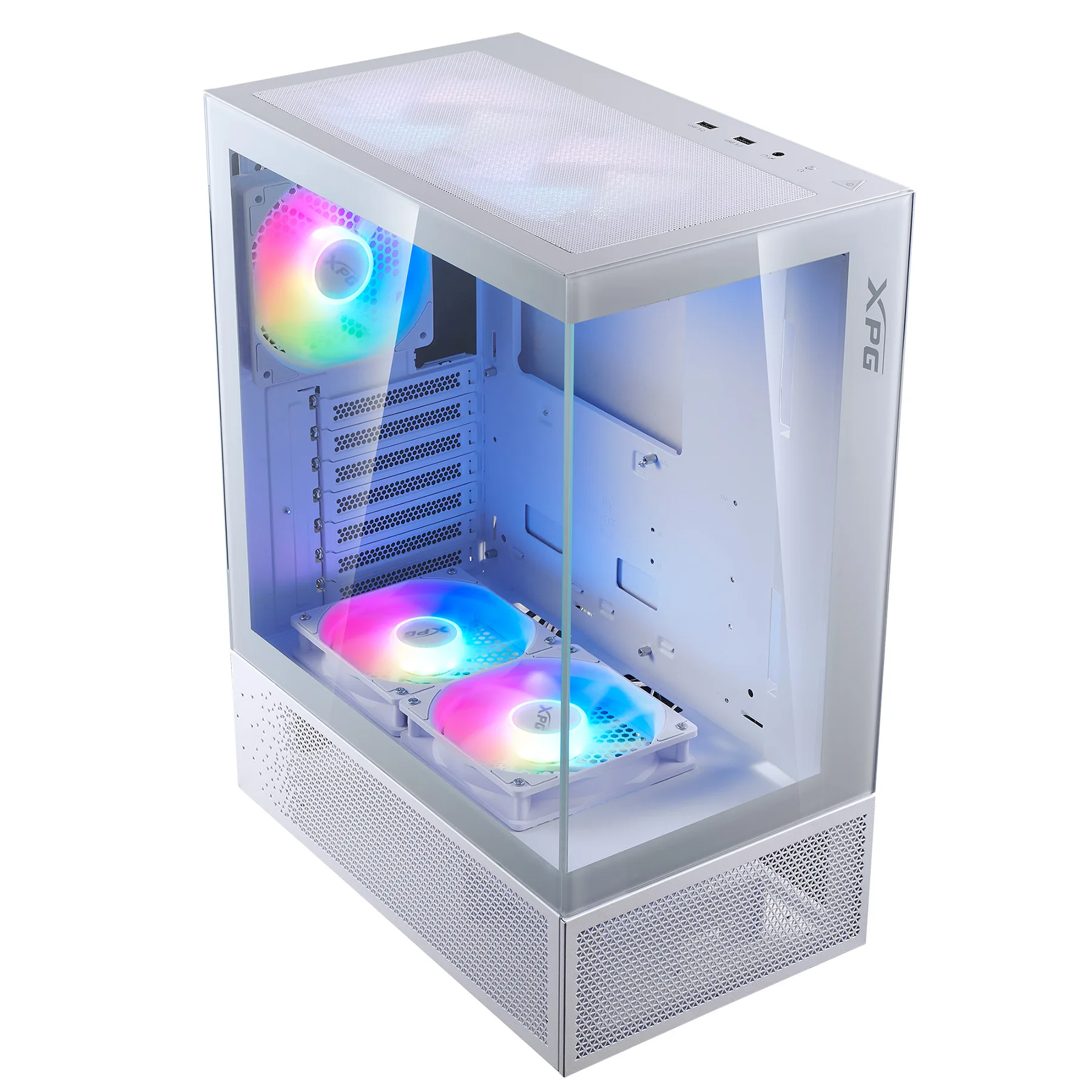 کیس کامپیوتر ای دیتا ایکس پی جی مدل INVADER X MINI WHITE