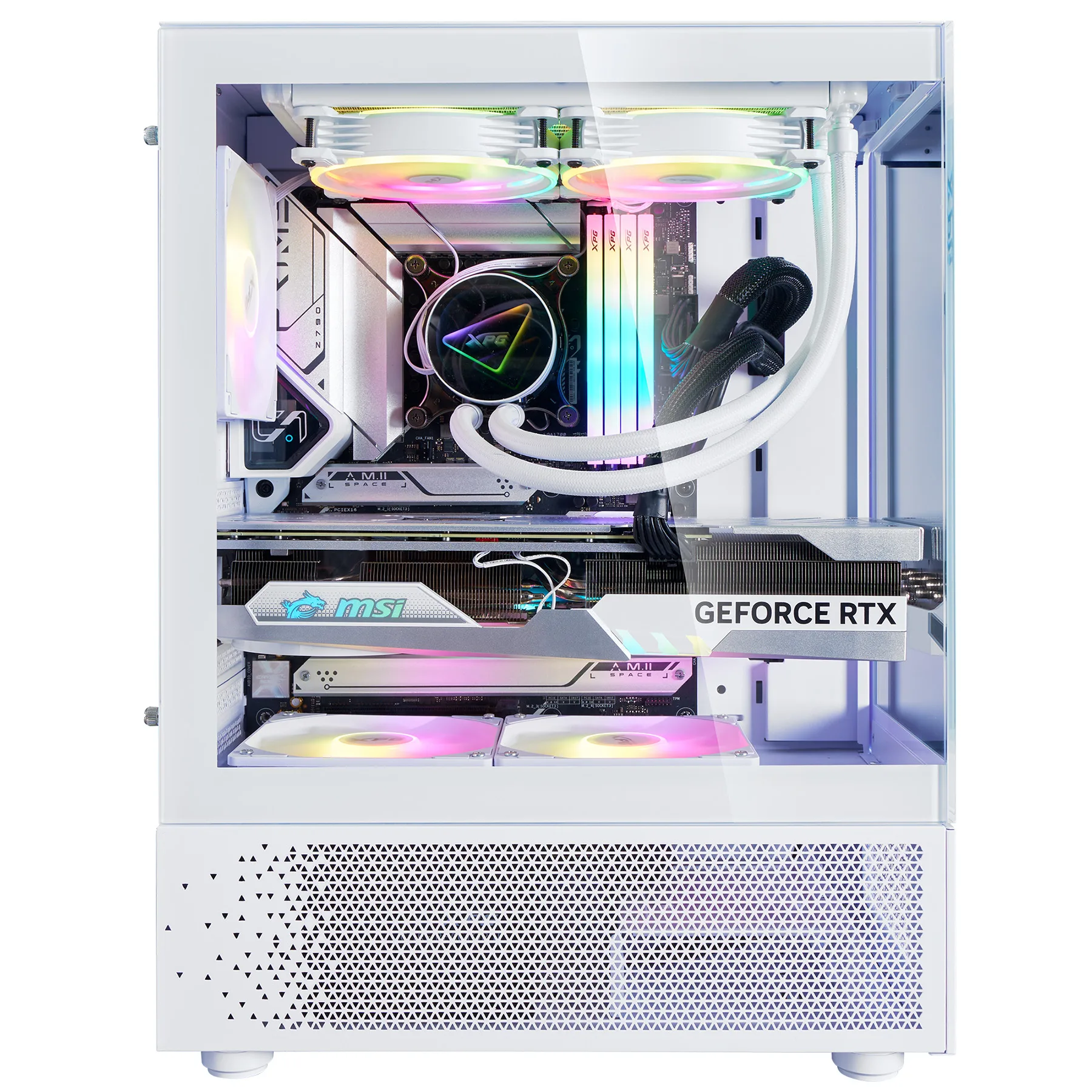 کیس کامپیوتر ای دیتا ایکس پی جی مدل INVADER X MINI WHITE