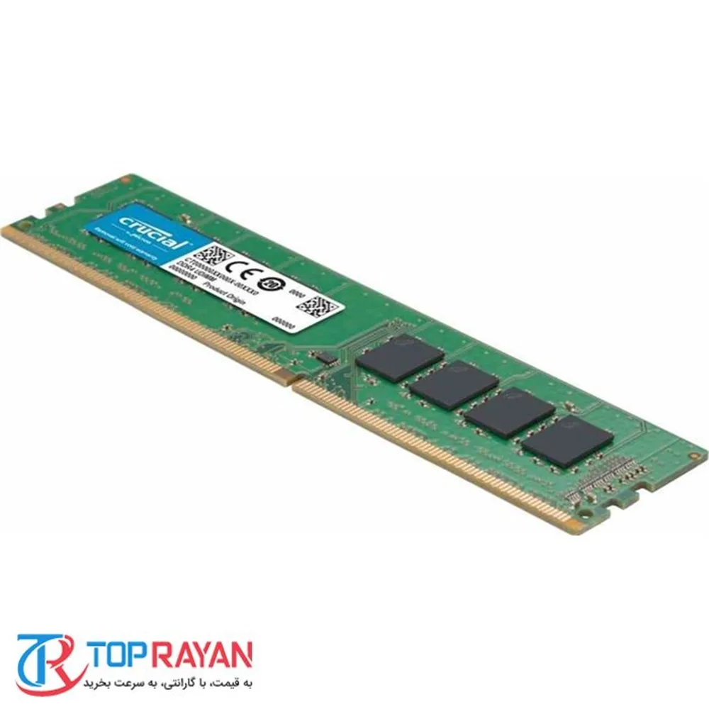 رم کامپیوتر کروشیال DDR4 تک کاناله 3200 مگاهرتز ظرفیت 16 گیگابایت