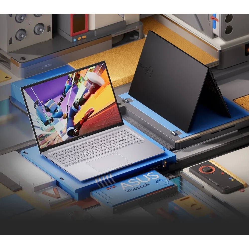 لپ تاپ 16 اینچی ایسوس مدل Vivobook 16X K3605VC-i5 13420H-RTX3050 4GB-8GB DDR4 3200MHz-512GB SSD-IPS 144Hz-Backlit به همراه کیف