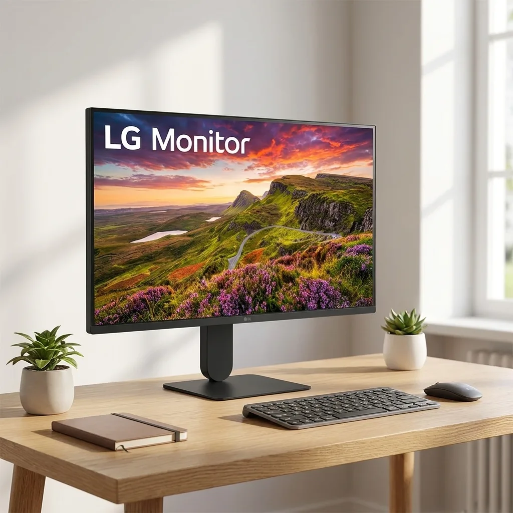 مانیتور 27 اینچ ال جی مدل 27U411A-B با وضوح Full HD پنل IPS و نرخ به روزرسانی 120 هرتز